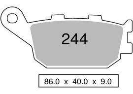 OG442P24403 - COPPIA PASTIGLIE FRENO NISSIN ST