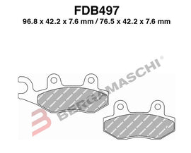 BGFDB497EF - FDB497EF - PASTIGLIE FERODO FDB497EF