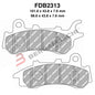 BGFDB2313EF - SERIE PASTIGLIE FDB2313EF CB 125 F 17-
