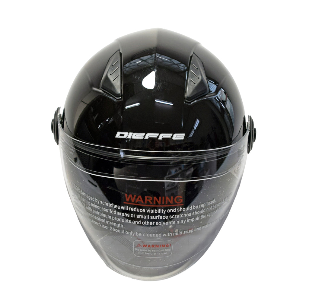 N4DF34SBXL - CASCO JET SHINY BLACK TG.XL