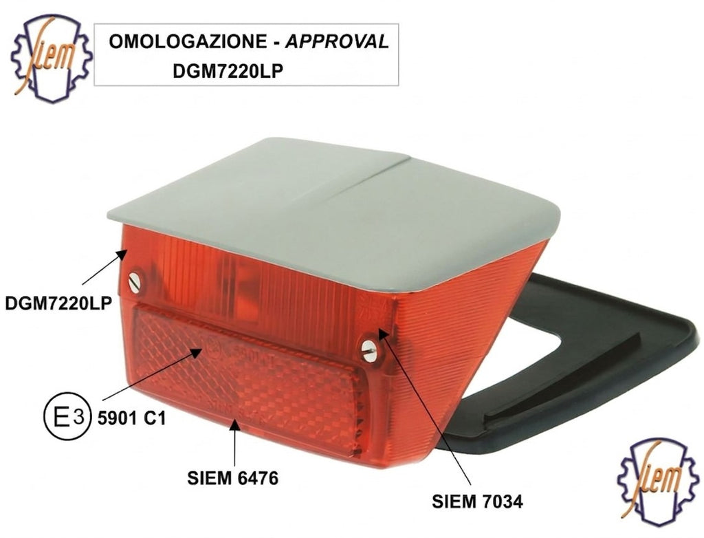 CI1765-OR - FANALE POST SIEM C/GUAR VESPA 50 SPECIAL