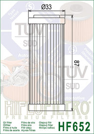 AHHF652 - FILTRO OLIO HF652 SX-F 250 13-26