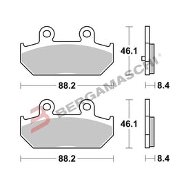 BG07058 - PASTIGLIE BREMBO CC 07058CC