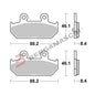 BG07058 - PASTIGLIE BREMBO CC 07058CC