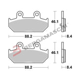 07058 - SERIE PASTIGLIE FRENO POSTERIORI BREMBO 07058 BURGMAN 400 DAL 2006 AL 2025