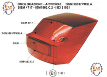 Carica l'immagine nel visualizzatore di Gallery, CI1790-OR - VETRO FANALE POST VESPA PX 125-150-200 E