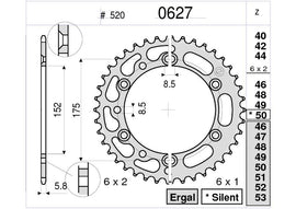 OG360627049 - CORONA Z49 PASSO 520 WR 250 V '97