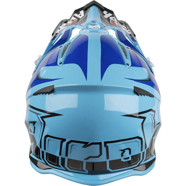 CASCO OFF ROAD AIROH 2.2 CHECK BLUE TG.L