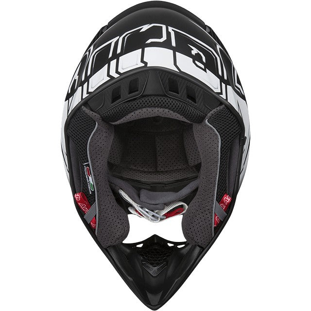 CASCO OFF ROAD AIROH 2.2 CHECK WHITE T.L