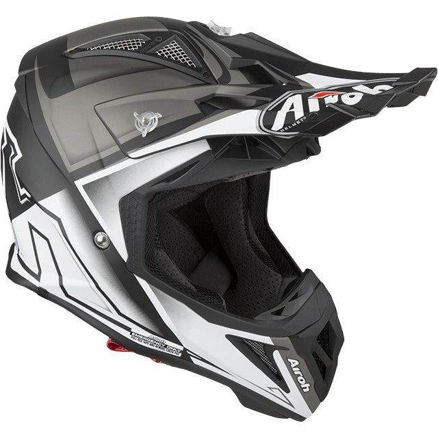 CASCO OFF ROAD AIROH 2.2 CHECK WHITE T.M