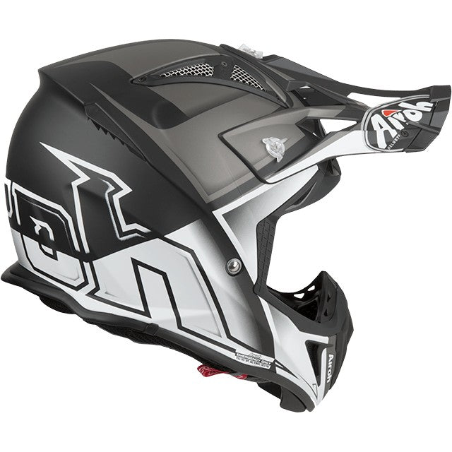 CASCO OFF ROAD AIROH 2.2 CHECK WHITE S