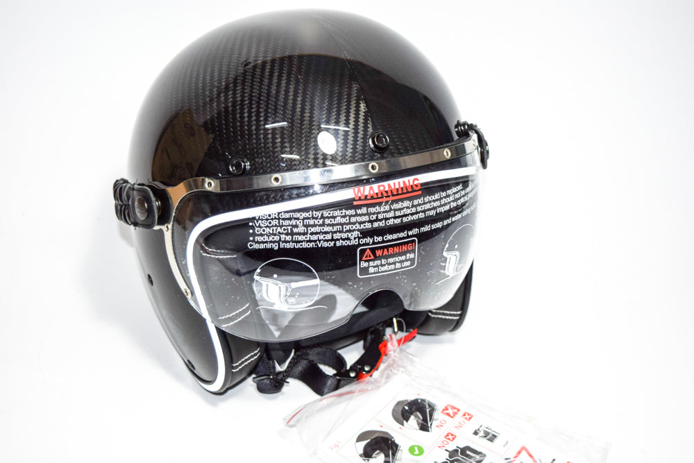 CASCO JET GARAGE CARBON TAGLIA XXL