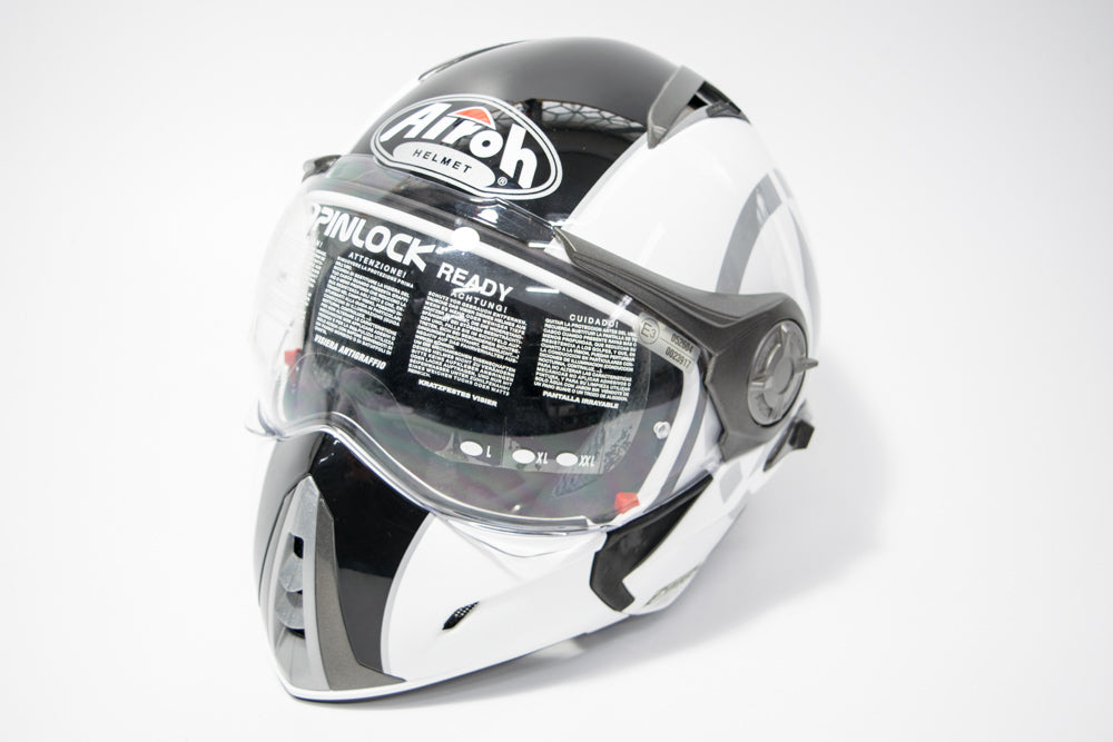 CASCO AIROH J106 SHOT WHITE GLOSS TG.L