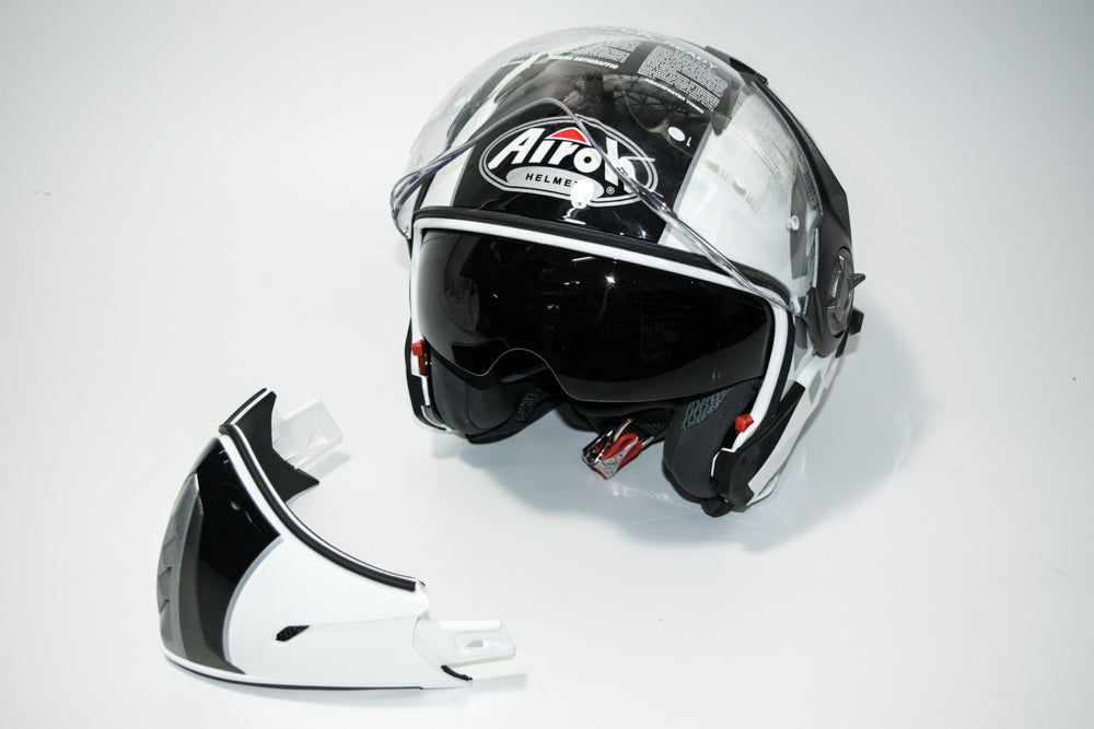 CASCO AIROH J106 SHOT WHITE GLOSS TG.XL