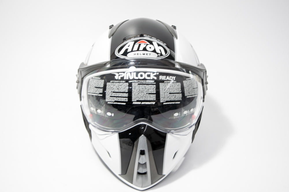 CASCO AIROH J106 SHOT WHITE GLOSS TG.XL