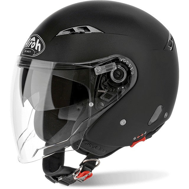 CASCO JET AIROH CITY ONE BLACK MATT  L