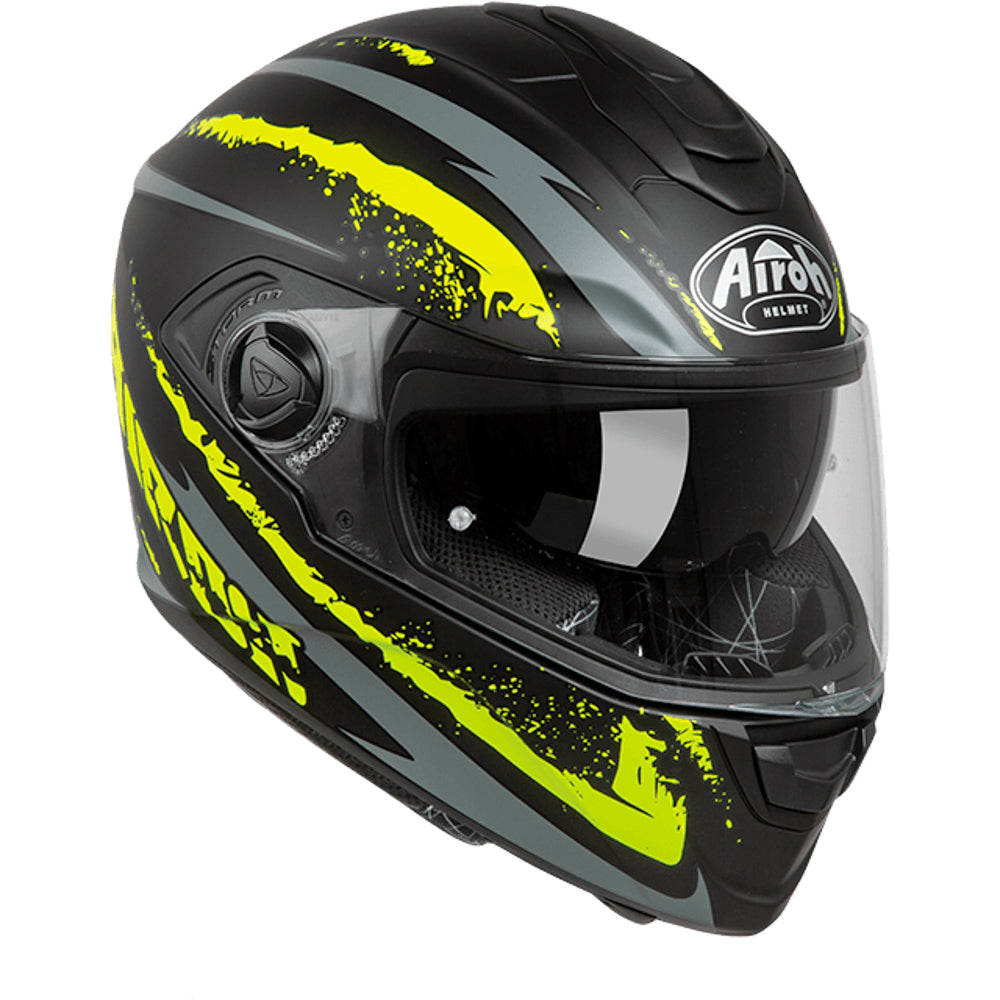 CASCO AIROH ST301 LOGO YELLOW MATT TGS