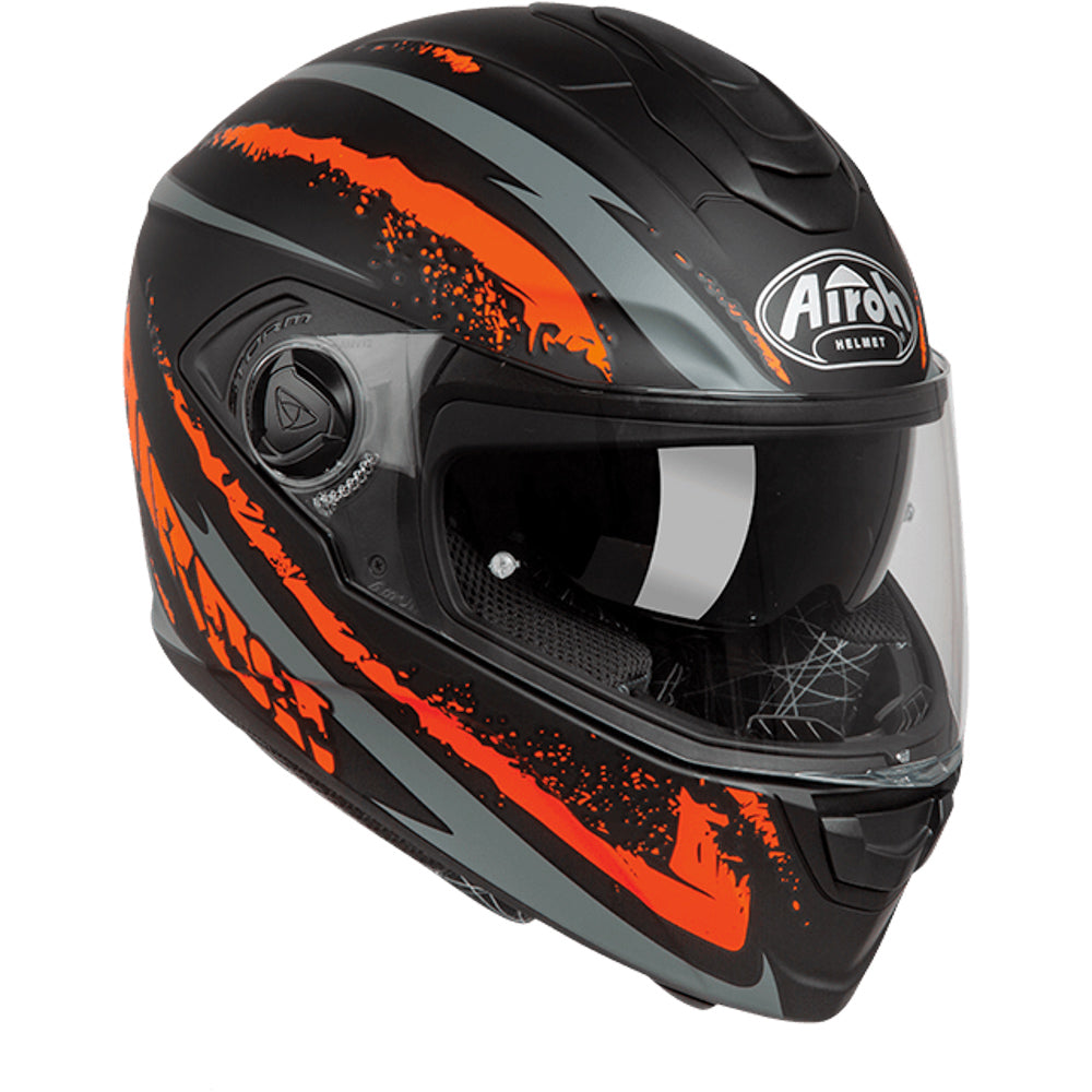 CASCO AIROH ST301 LOGO ORANGE MATT TG XL