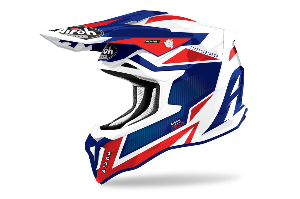 CASCO STRYCKER AXE BLUE/RED GLOSS TG.L