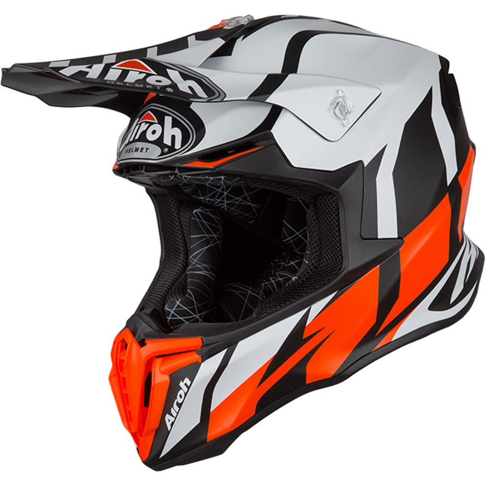 CASCO AIROH GREAT ORANGE MATT TG.M