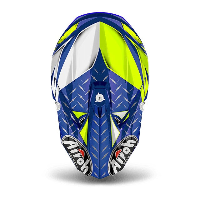 CASCO AIROH OFF ROAD IRON BLUE TG.S