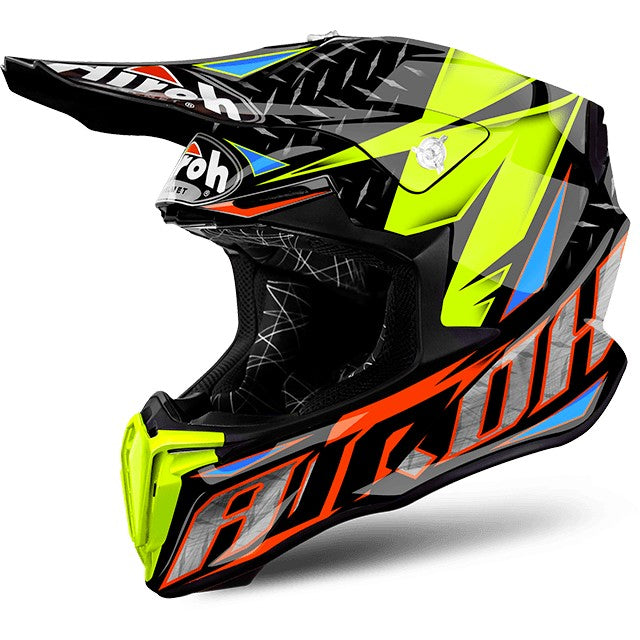 CASCO AIROH OFF ROAD IRON ORANGE TG XS