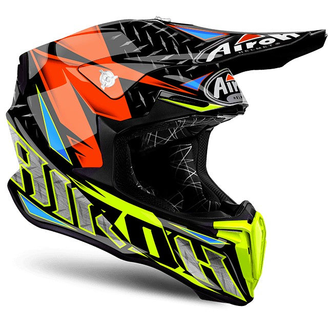 CASCO AIROH OFF ROAD IRON ORANGE TG XS