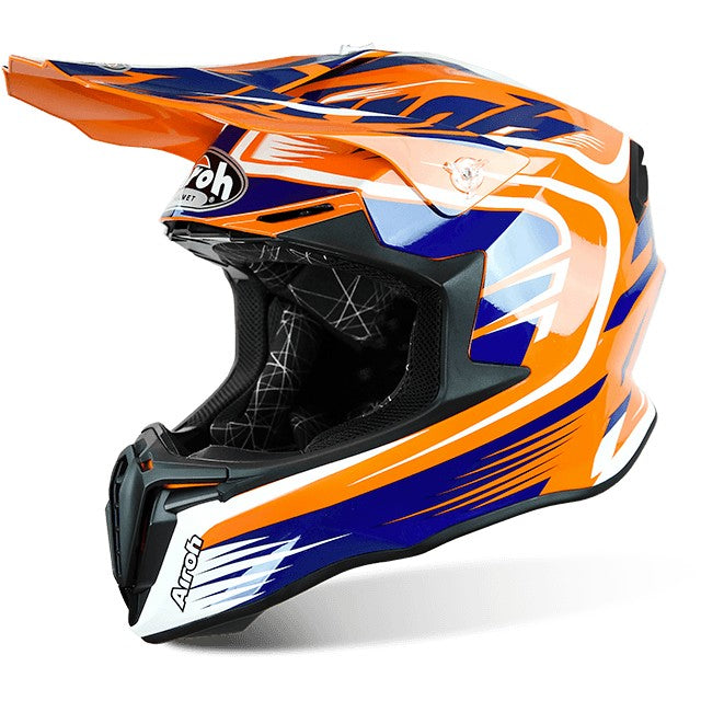 CASCO AIROH ROAD TWIST MIX ORANGE TG.XL