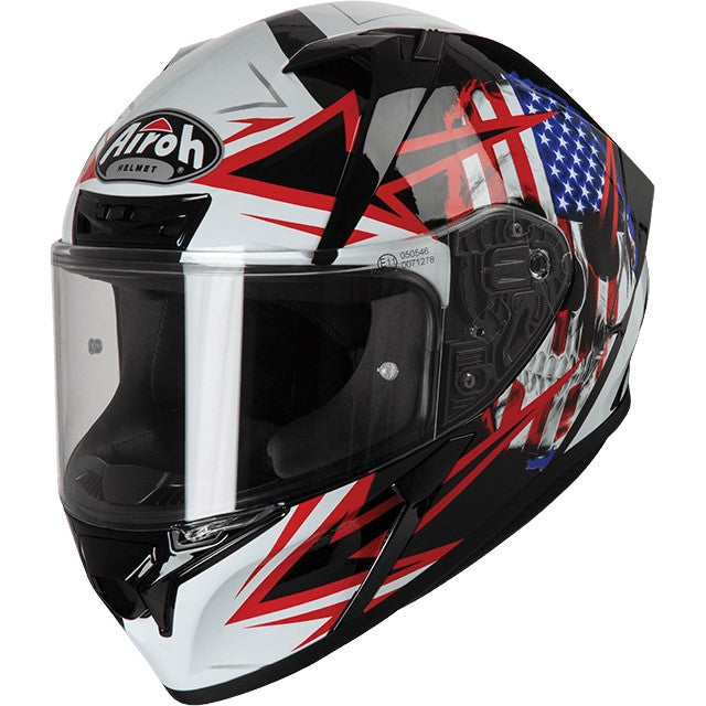CASCO AIROH VALOR SAM BLACK GLOSS TG.M