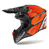 CASCO OFF ROAD,CROSS, AIROH WRAAP IDOL ORANGE MATT HELMET TAGLIA XS