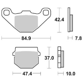 SG6565480 - SET PASTIGLIE FRENO SBS 548HF