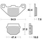 SG6565480 - SET PASTIGLIE FRENO SBS 548HF