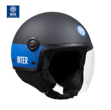 C1000INTN6 - CASCO JET EL'JETTIN 6.0 NERO OPACO INTER TAGLIA XL OMOLOGAZIONE ECE 22.06