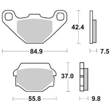 Carica l'immagine nel visualizzatore di Gallery, SG6565860 - SET PASTIGLIE FRENO SBS 586HF