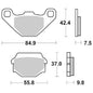 SG6565860 - SET PASTIGLIE FRENO SBS 586HF