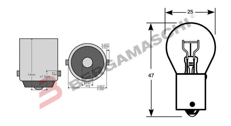 BGE034009 - SCATOLA 10 LAMPADINE 12V 21W BA15S