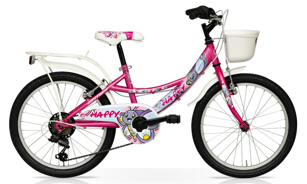 1U1112FC - BICI RAGAZZA 'HAPPY' 20 1 VELOC FUCSIA