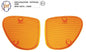 CI1838-OR - COPPIA VETRI FRECCE ANT ARANCIONI APE 50