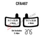BGR4146700 - SERIE PASTIGLIE CFA467 MTB