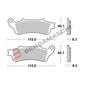 BG07HO4308 - SERIE PASTIGLIE 07HO4308 FORZA 250 00-04