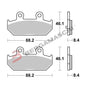 BG07058XS - SERIE PASTIGLIE 07058XS BURGMAN 400 06-