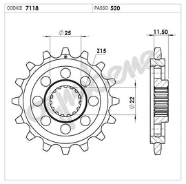 OG367118R15 - PIGNONE PROF. KTM 250
