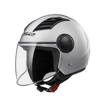 Carica l'immagine nel visualizzatore di Gallery, CASCO JET OF562 AIRFLOW SILVER LONG T XS