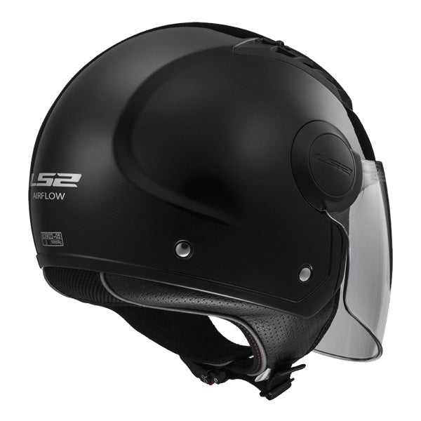 CASCO JET OF562 AIRFLOW BLACK GLOSS T.XS