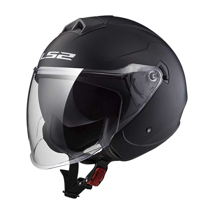 CASCO JET MONO MATT BLACK TAGLIA S