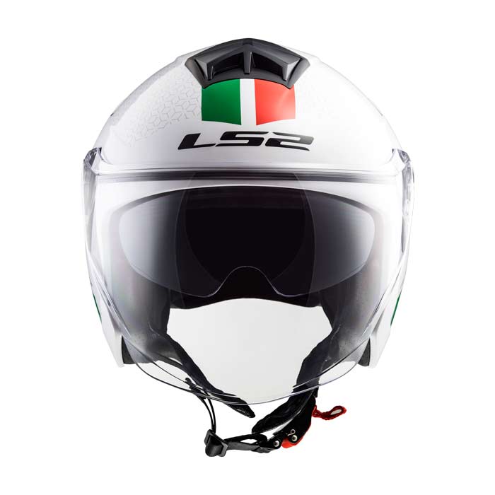 CASCO JET OF573 GREEN RED TAGLIA XL
