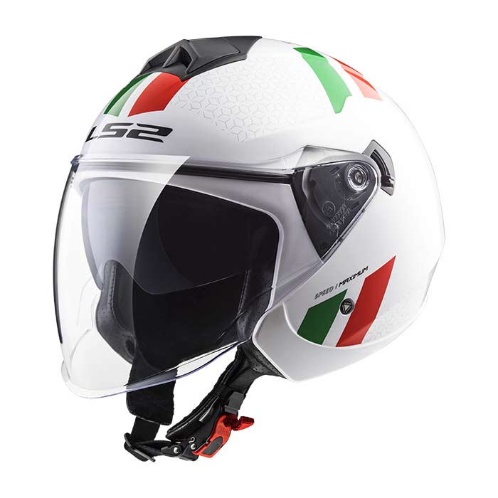 CASCO JET OF573 GREEN RED TAGLIA XS
