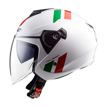 Carica l'immagine nel visualizzatore di Gallery, CASCO JET OF573 GREEN RED TAGLIA XS