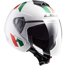 Carica l'immagine nel visualizzatore di Gallery, CASCO JET OF573 GREEN RED TAGLIA XS