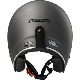 CASCO JET LS2 OF583 BOBBER TITANIO TG.M